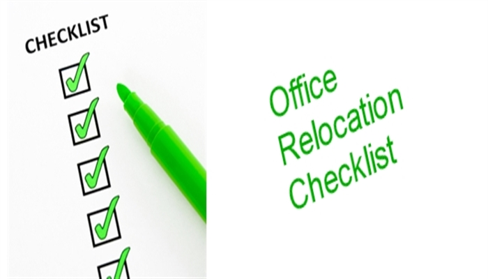 Office Relocation Checklist with pen
