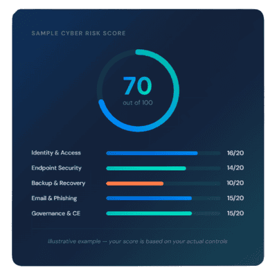Sample Cyber Risk Score